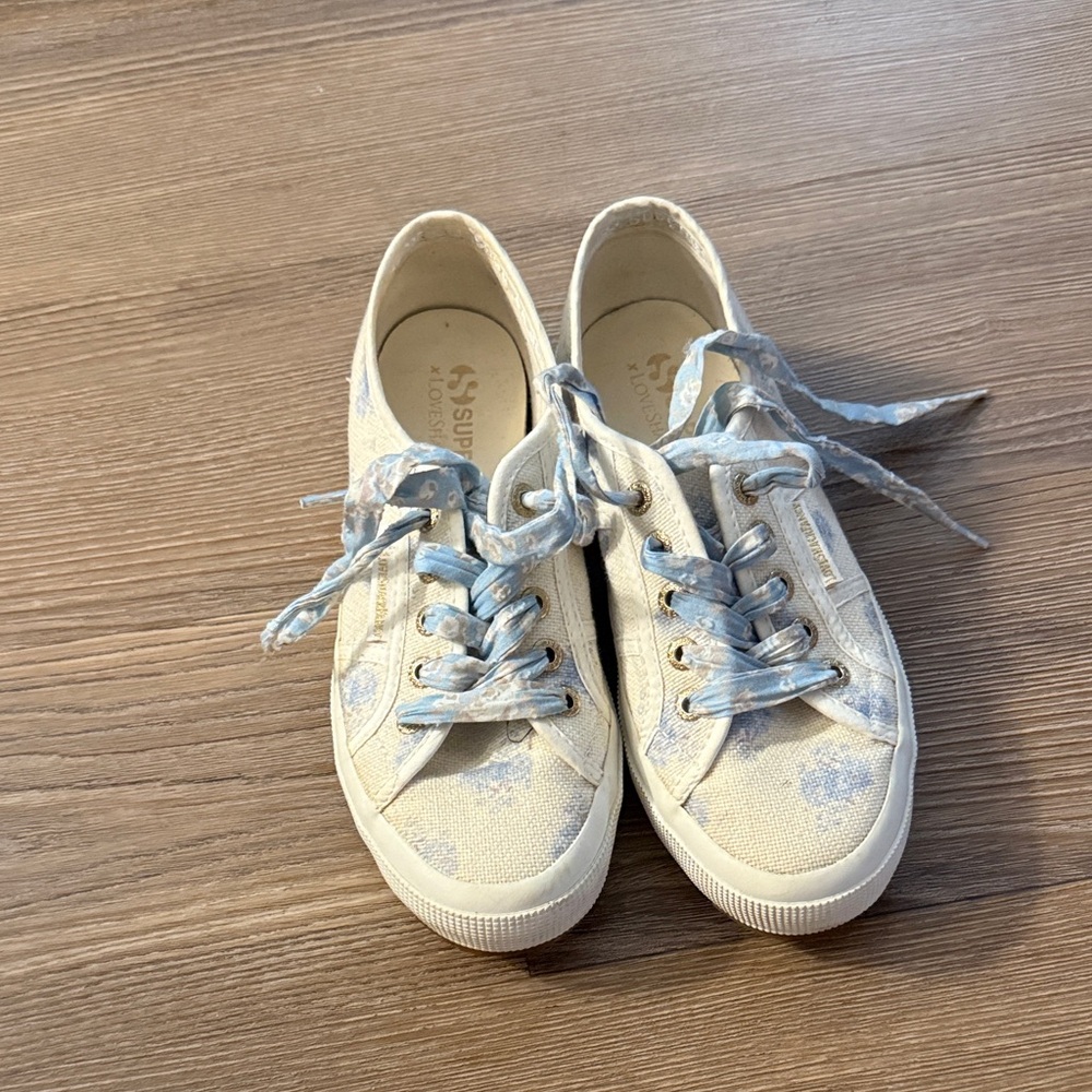 Loveshackfancy x superga low top sneakers